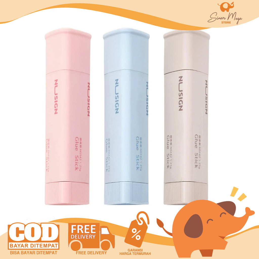 

DELI Triangle Glue Stick 21gr NS142 - Lem Batang Segitiga SATUAN Pastel Murah