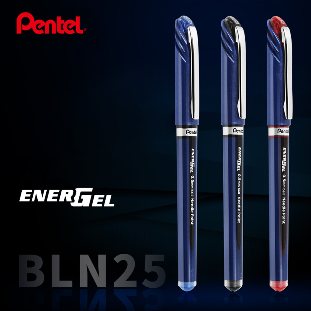 

Pentel BLN25 Neutral Pen 0.5mm Speed Drying Signature Large Capacity Pulling Hat Type Student Exam Use