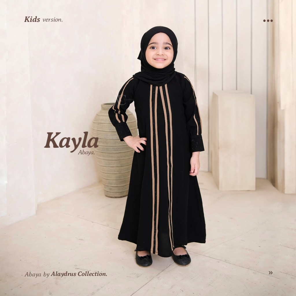 Alaydrus Collection Abaya Anak Kayla Gamis Anak Perempuan Muslimah Syari Umur 2-12 Tahun