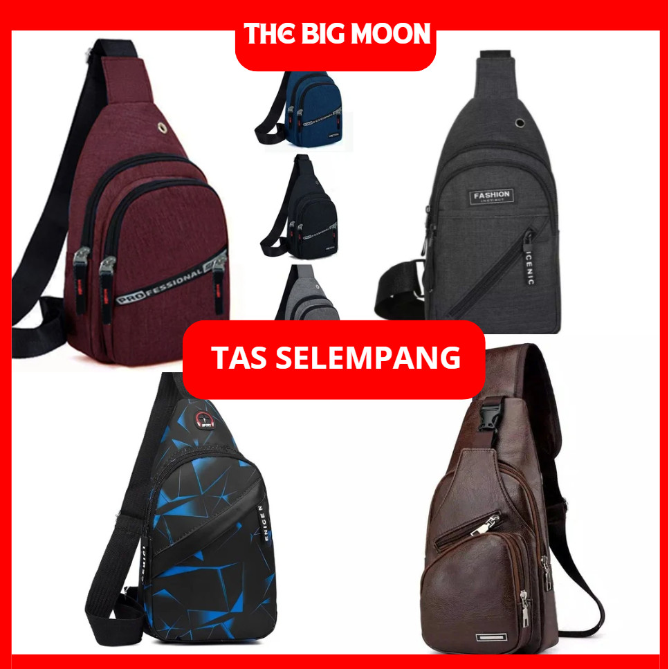 Tas Handphone Sling Bag Waistbag Pria Tas Selempang Dada Tas Punggung Ukuran Kecil untuk Handphone D