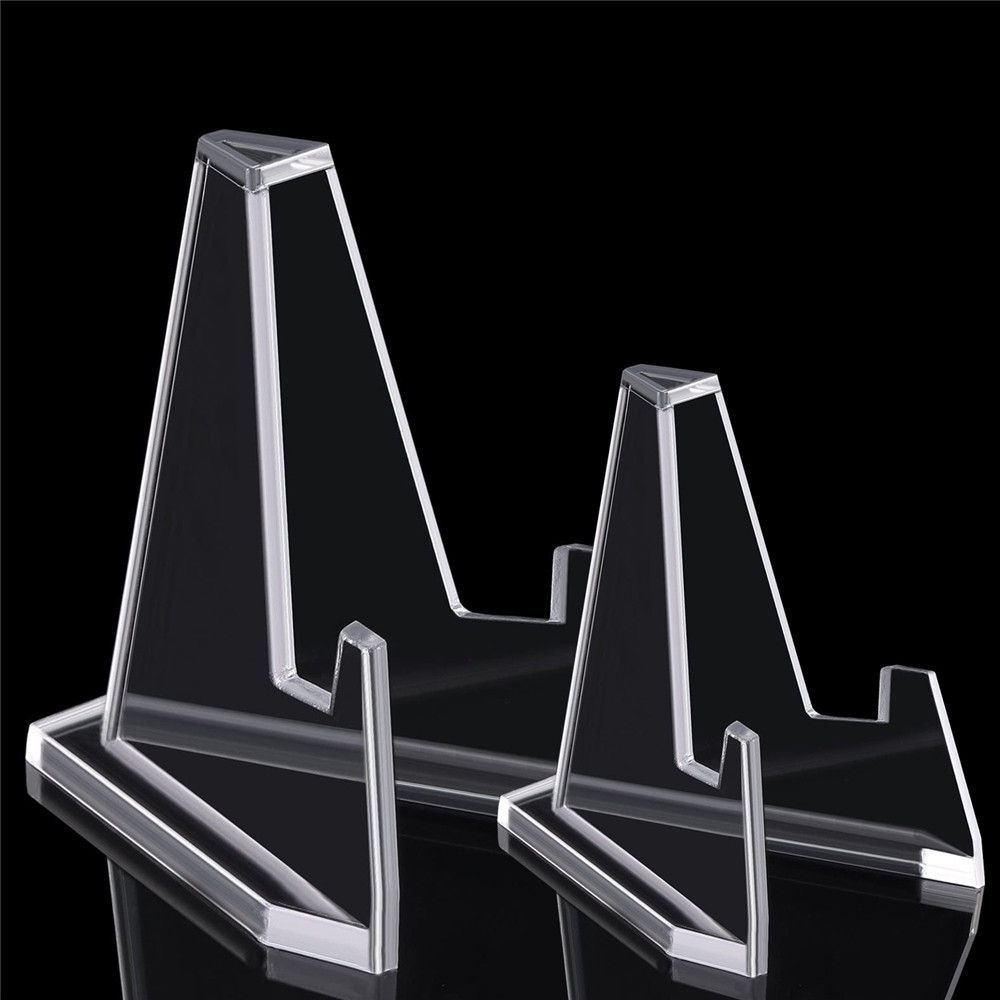 

Clear Acrylic Coin Display Stand Holders Small Easel Rack Commemorative Challenge Coin Capsule Holder Support