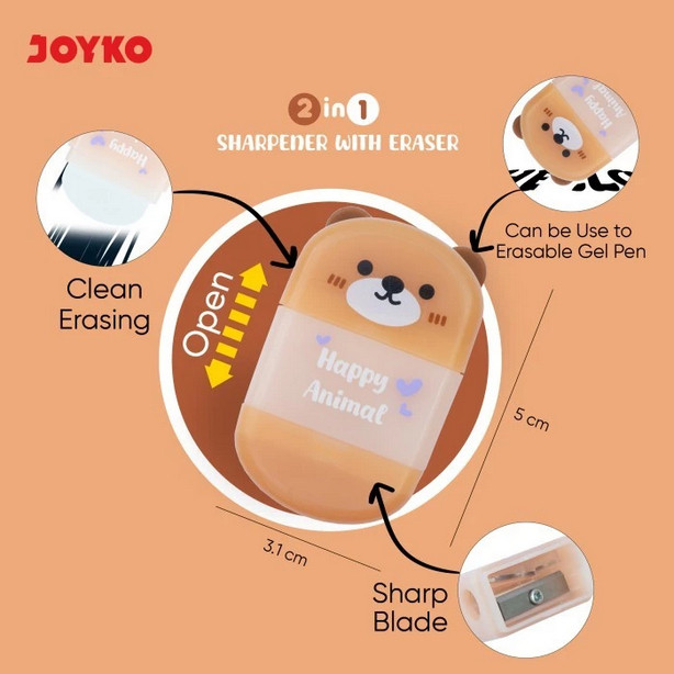 

(1 PCS) PENGHAPUS + RAUTAN JOYKO HAPPY ANIMAL B-176