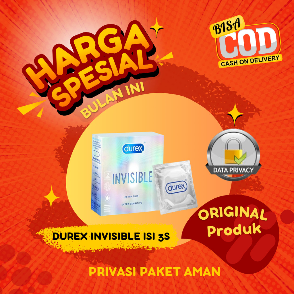 DUREX INVISIBLE @2 - KONDOM UNTUK PRIA ISI 2