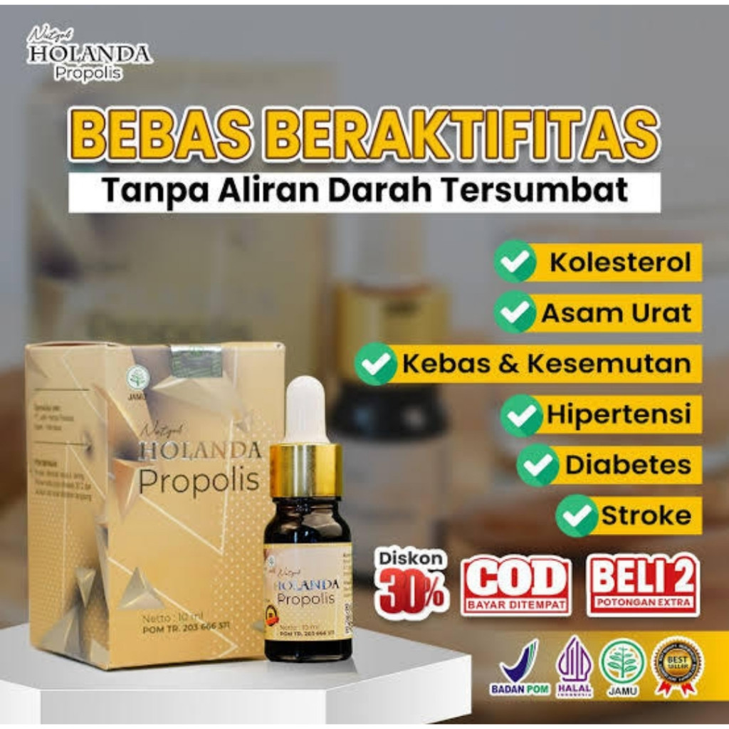 Bisa COD Holanda propolis 10ml 100% Asli