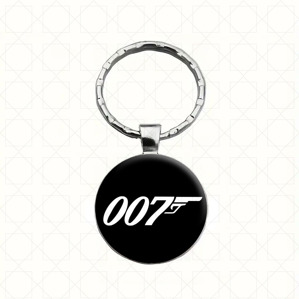 

1PC DIY Car Keyring Durable Keychain Auto Accessories Customize Souvenir Durable Sticker For 007 Shape Gift For Men Woman