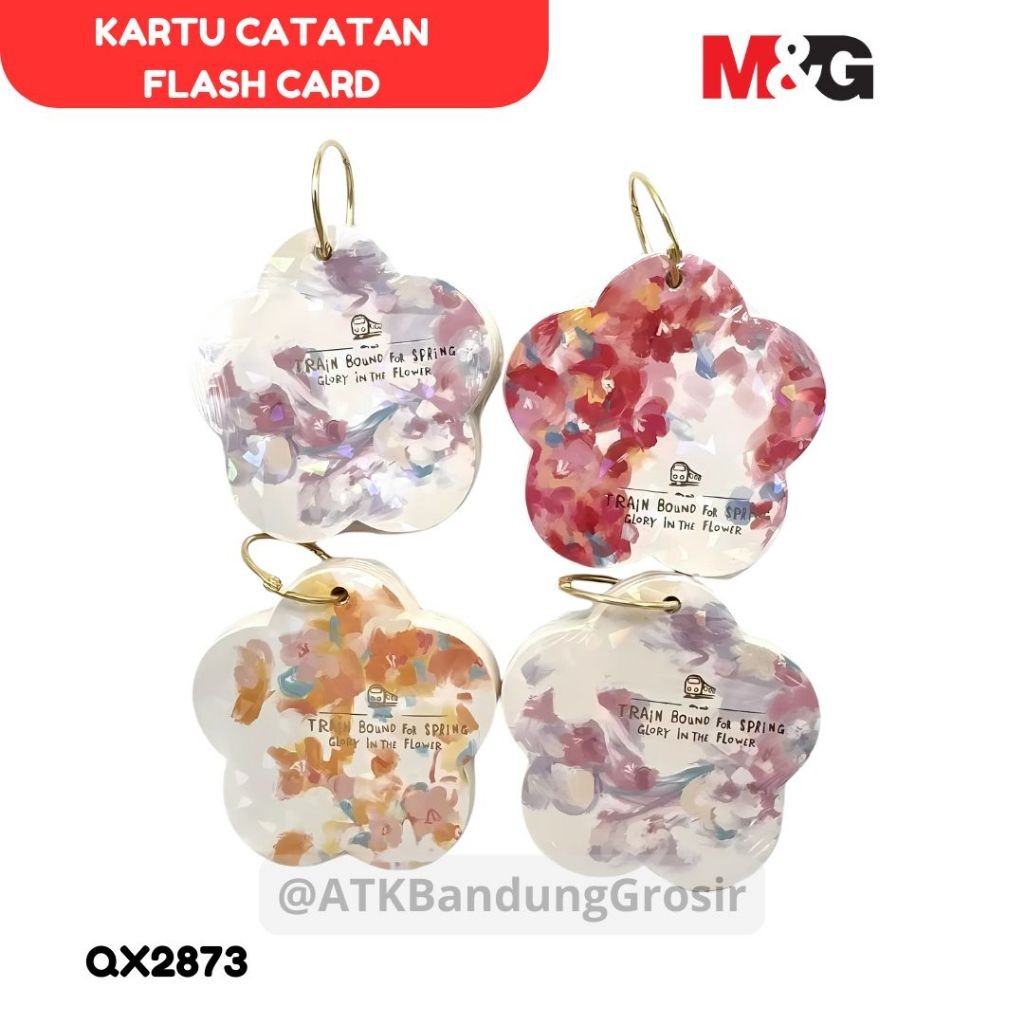 

Flash Card M&G Cover Bunga Sakura Dengan Ring 90x90mm #QX2873 - SHSNP