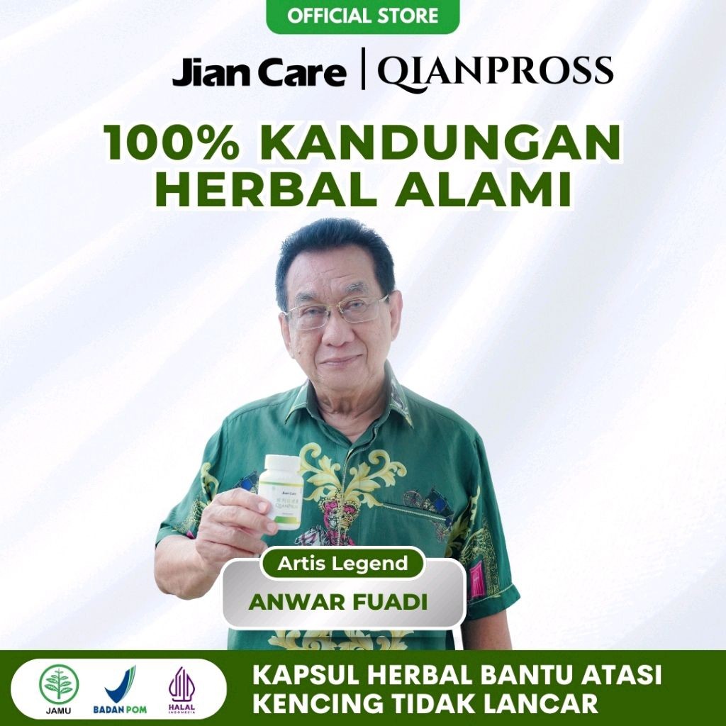 Jian Care Qianpross - Obat herbal cina untuk permasalahan buang air kecil dan ginjal Original