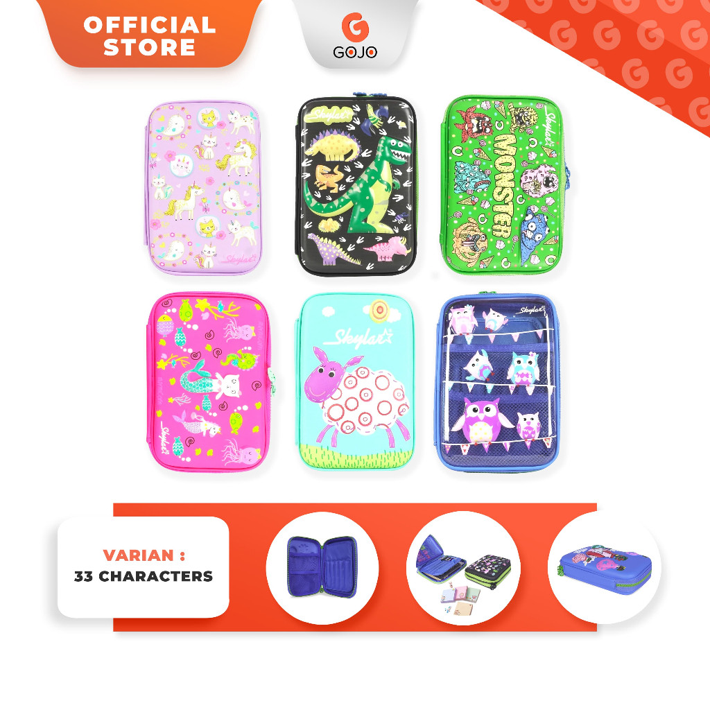 

COD Kotak Pensil 3D Anak Sekolah Hardcase Kotak Alat Tulis Pencil Timbul Besar