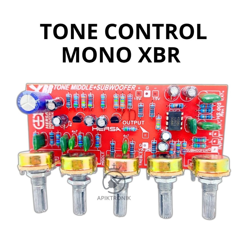 Tone Control Mono XBR – Pengatur Middle & Subwoofer