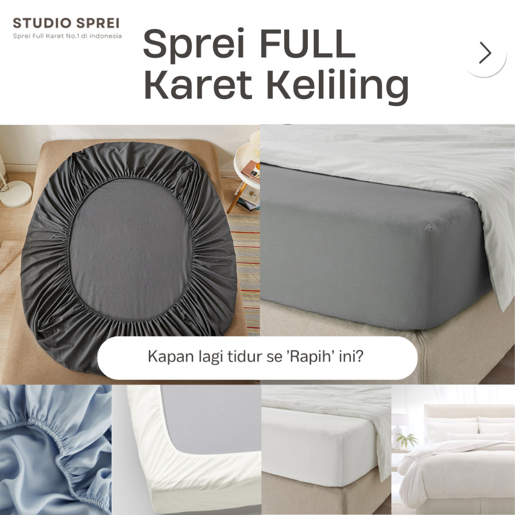 Sprei Karet Full 90, 100, 120x200 Tinggi 30 Seprai The Star Premium | Sprei Hotel