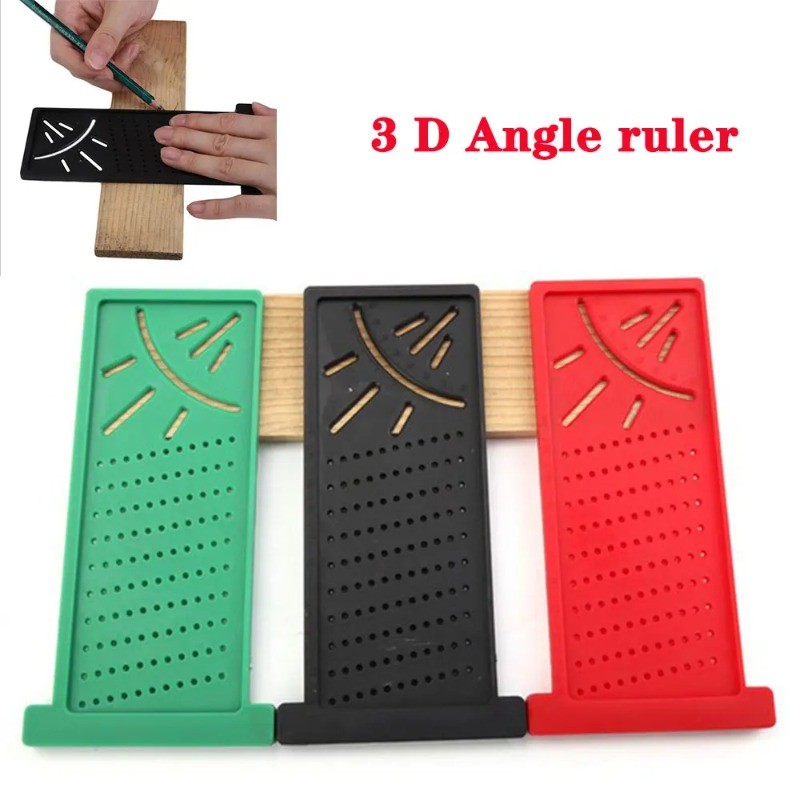 

Wood Measure Ruler Profile Marking Tool T-Type Carpentry Measure Ruler Woodworking Scribe Marking Line Gauge Hole Ruler