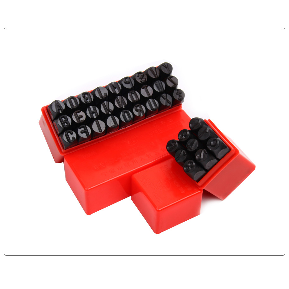 

Letter&Number Stamp Punch Set Hardened Steel Metal Wood Leather Steel Punch Alphabet Letter Number Tool Leather craft Stamp