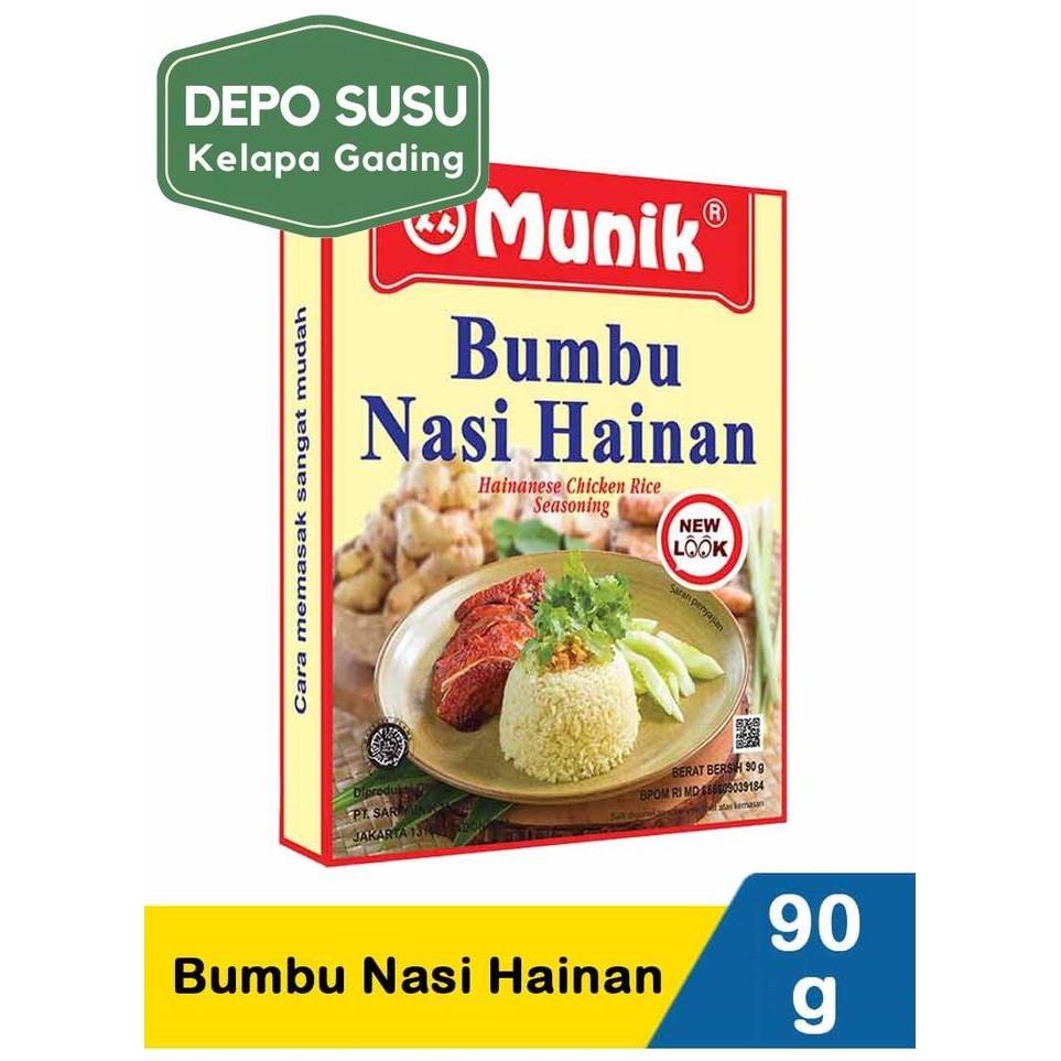 

[Promo]Best Seller Bumbu Munik Nasi Goreng Uduk Kuning Ayam Rendang Empal Rawon Hainam - Nasi Hainam