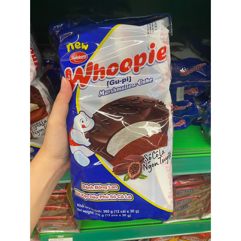 

WHOOPIE whoopie marshmallow cake isi 12 pcs 360gr