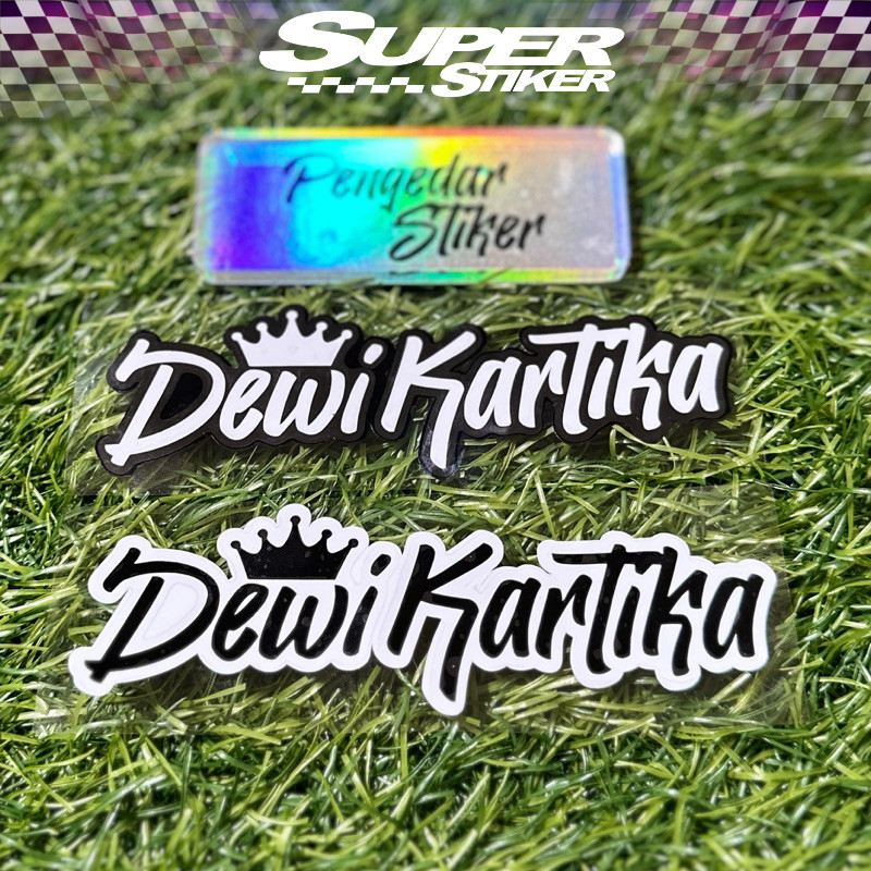 

Stiker Custom Nama Cutting 2 Warna Anti Air