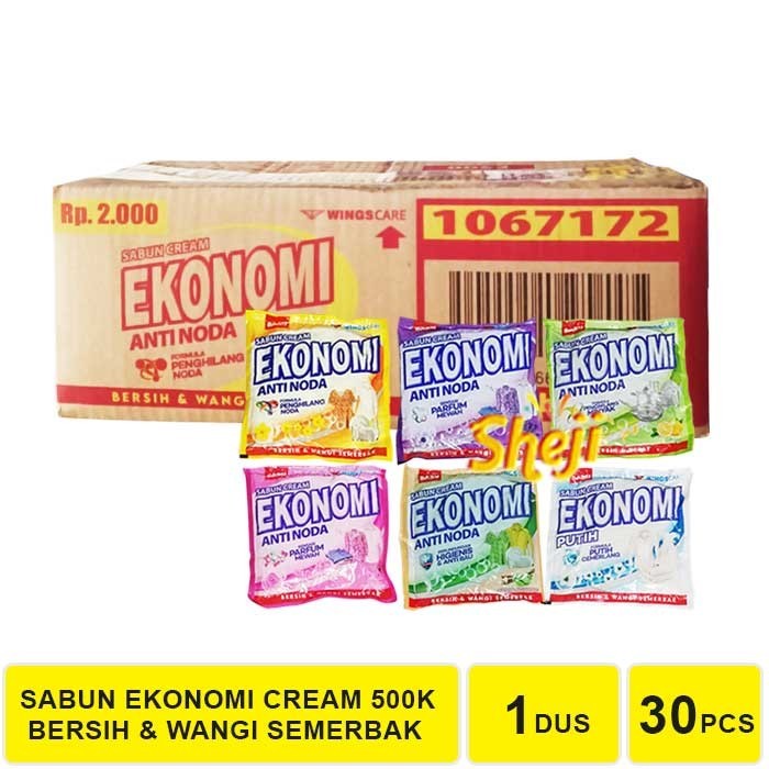 TERLARIS1 DUS ISI 30 PCS SABUN COLEK EKONOMI 500K / SABUN CREAM EKONOMI 500K
