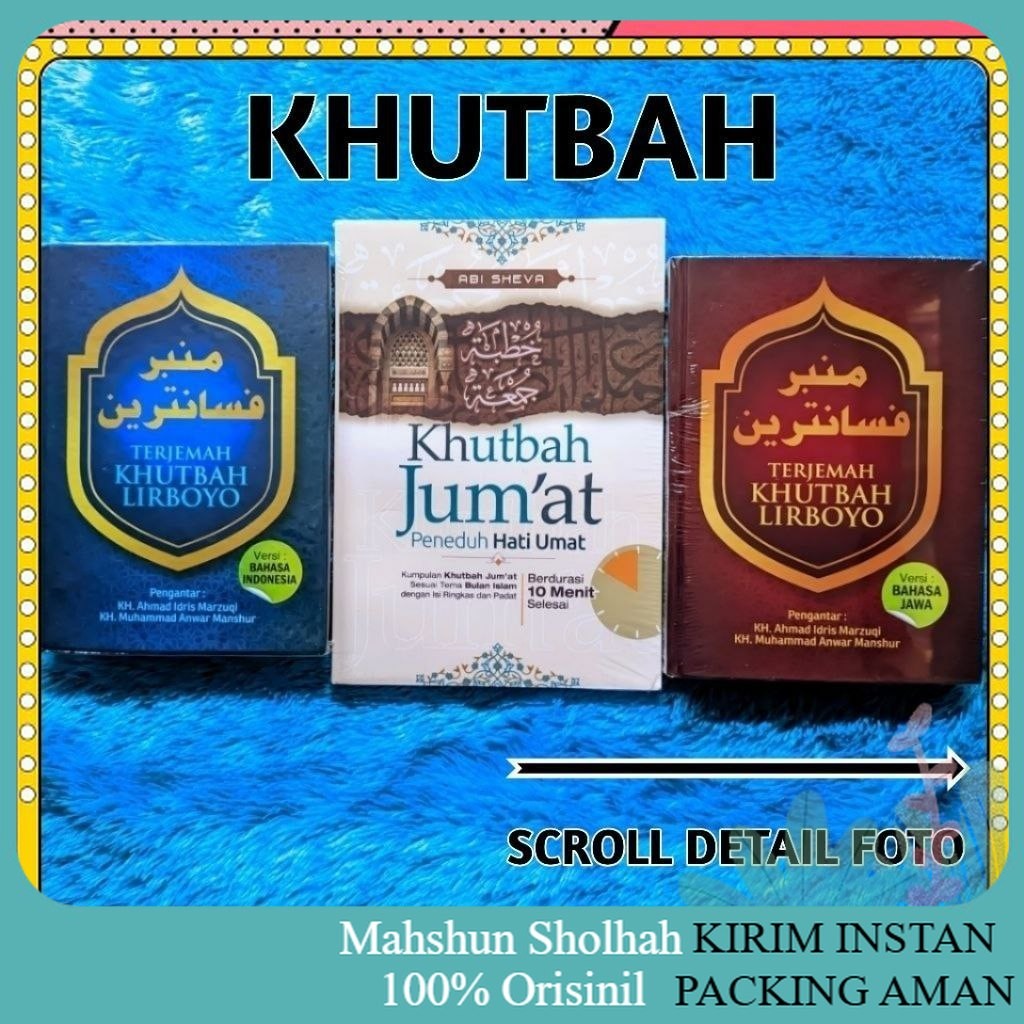 ORI Mimbar Pesantren Khutbah Terjemah Lirboyo Versi Bahasa Jawa Dan Indonesia Kitab Hotbah Jumat Sin