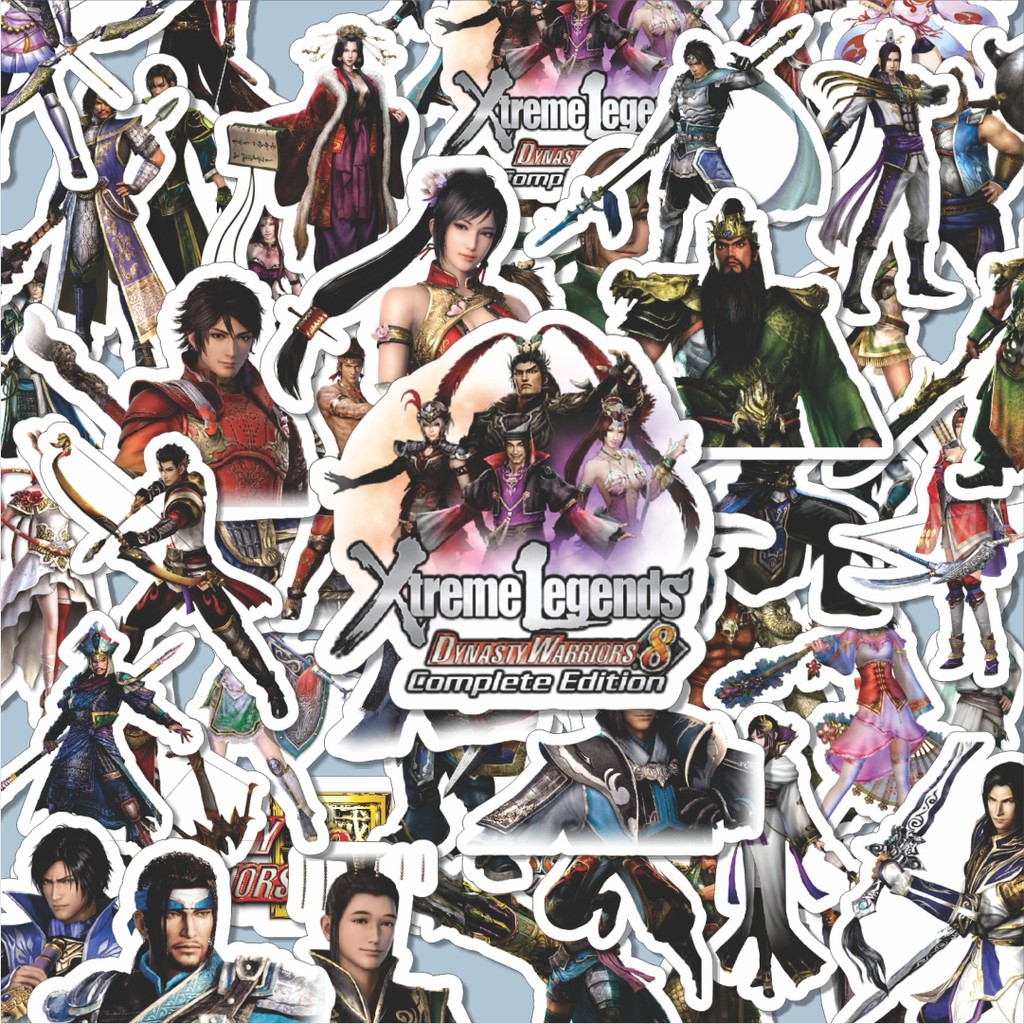 

100PCS Lucu Stiker Gamae Series Dynasty Warriors Character Mix 2 Stiker Aesthetic Stiker Anti Air Stikers Berperekat Waterproof sticker decal buat Motor Helm Buku Journal Koper Casing HP Laptop Botol Minum Hadiah anak