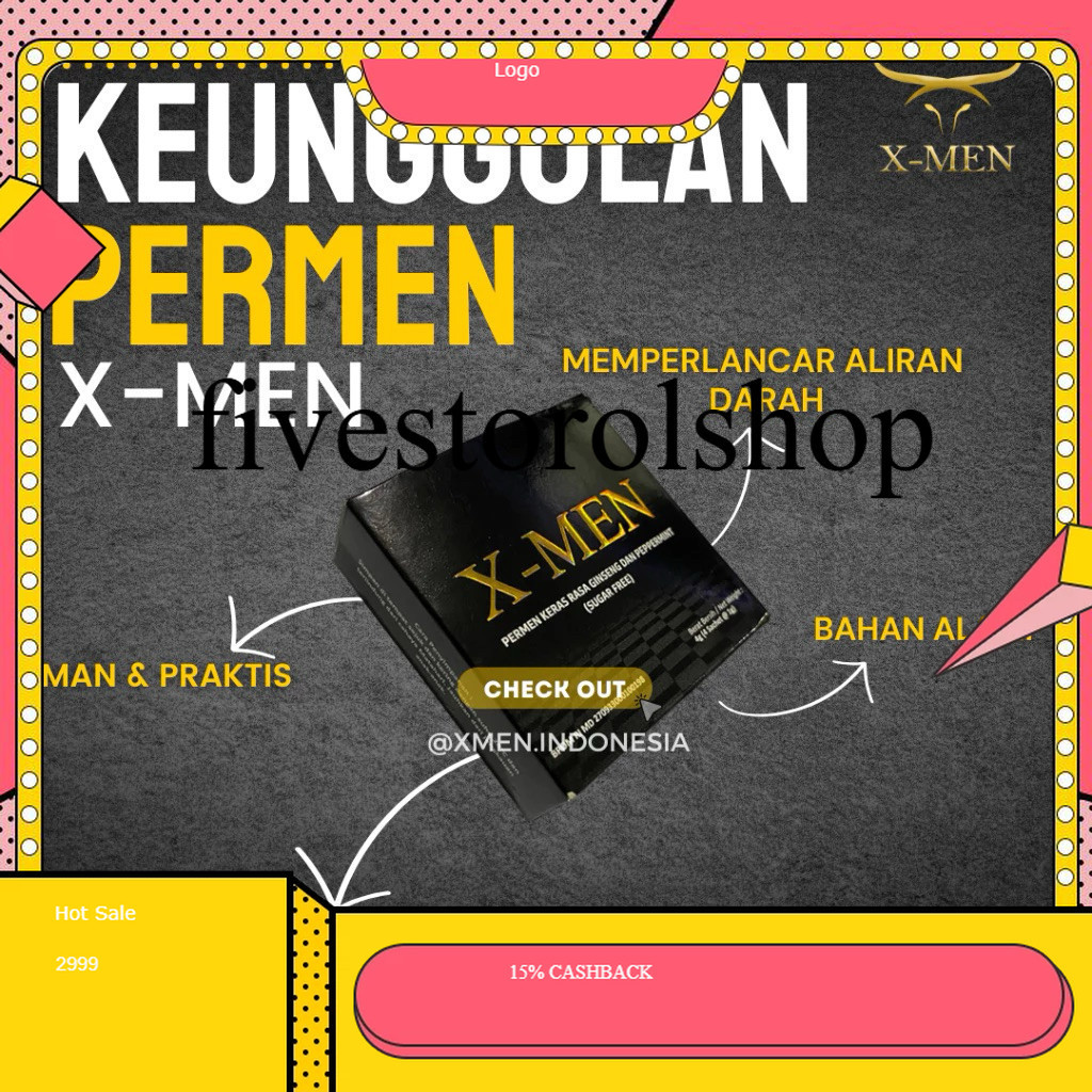 

fivestorolshop PERMEN XMEN STAMINA PRIA 1 BOX (4PCS) 100% ORIGINAL HERBAL G