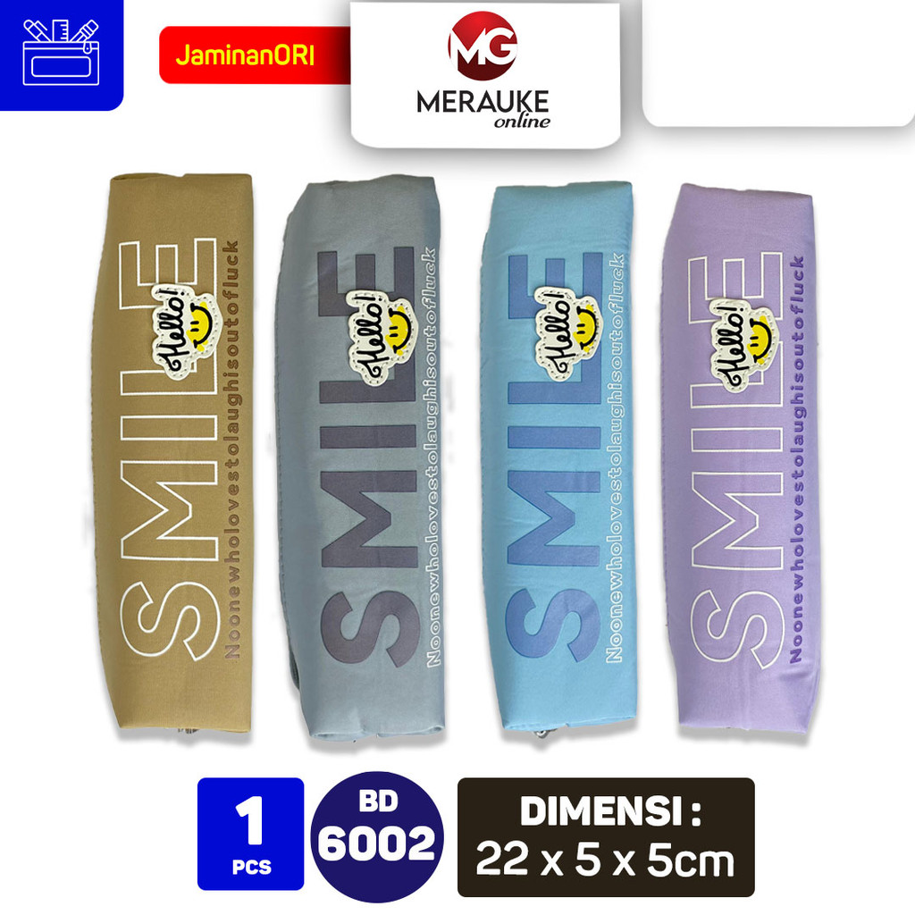 

KINHSHION Tempat Pensil / Pencil Case Smile Kain BD 6002
