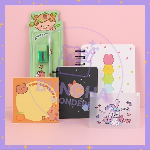 

BW SET ALAT TULIS 5 IN 1 LENGKAP / STATIONERY SOUVENIR HADIAH / HAMPERS KADO GIFT SEKOLAH SET A