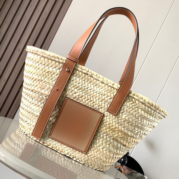 Pre-sale: 15 days Kualitas Tertinggi Basket Handbag straw 8005 size 47*28*25CM