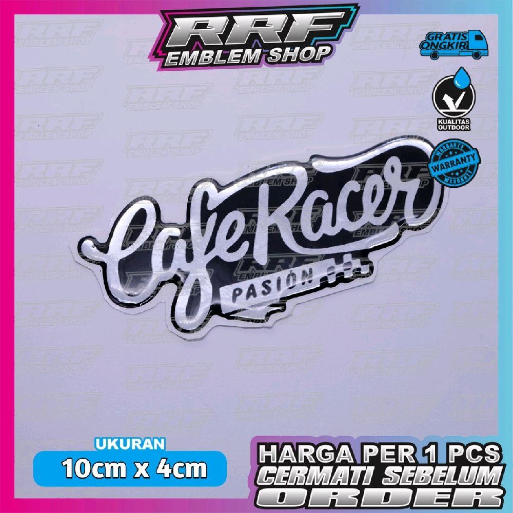 emblem timbul motor custom CAFE RACER Motorcycle