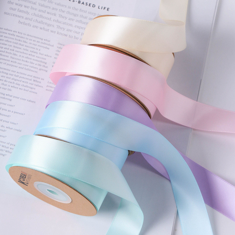 

19-20Yards 38MM Double side/Polyester/Solid color Ribbon 0629R03 Make Bowknots Kids Hair Accessories Material Handmade Carfts