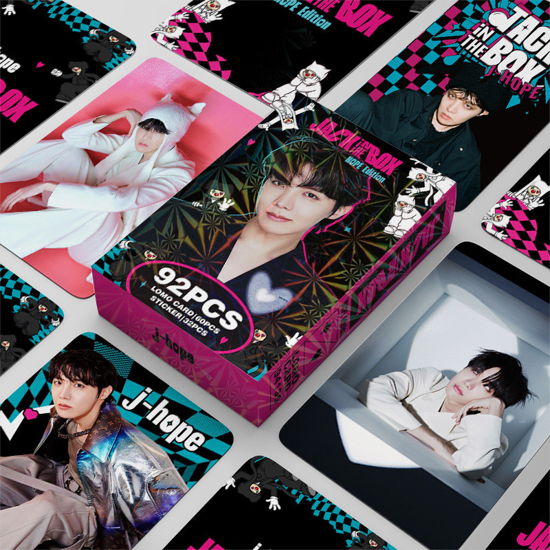 

92pcs Double-sided LOMO Card JHOPE Peripheral Jack in The Box Photo Card Jung Ho-seok Gift Collection Small Card