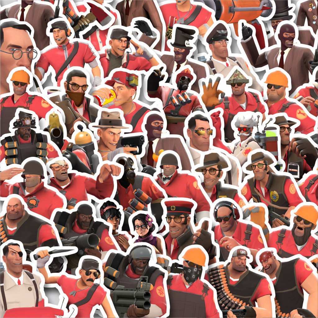 

Stiker Cutting Pack Stiker Game Series Team Fortres Character V11 Isi 100Pcs Series Aesthetic Lucu Keren Untuk Koper Bahan Vynil