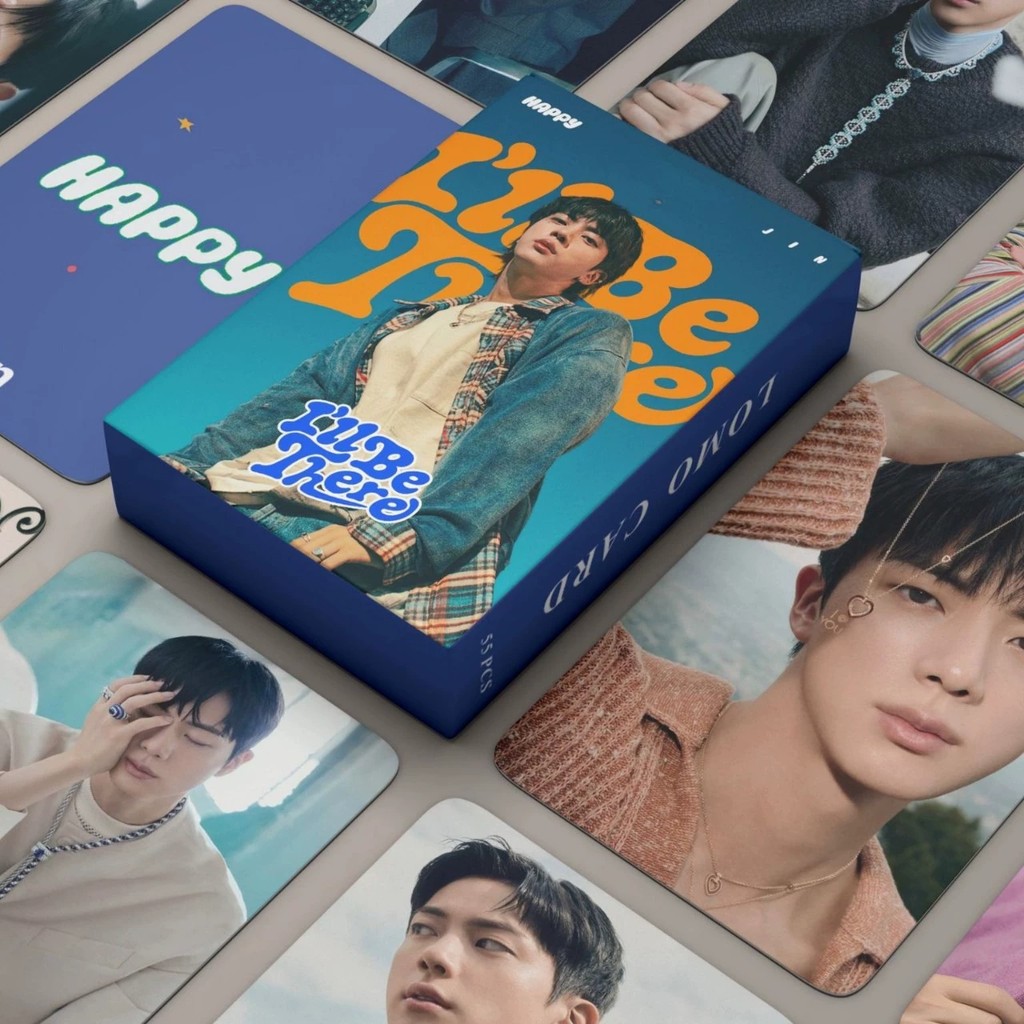 

55Pcs/Set Kpop Jin Cards New Album HAPPY Lomo Card Photocard Fans Collection Postcards Gift