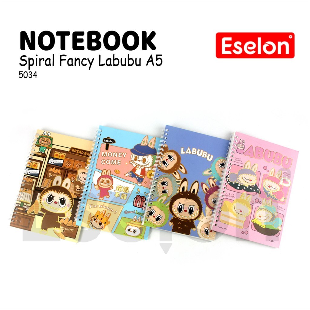

♚Note Book Spiral A5 Karakter / Diary Spiral A5 Fancy 58 lembar♚