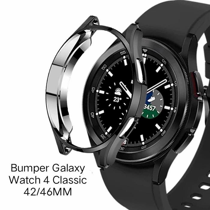 BUMPER SOFT CASE CASING BODY SAMSUNG GALAXY WATCH 4 CLASSIC 42MM 46MM - CLEAR, 46MM