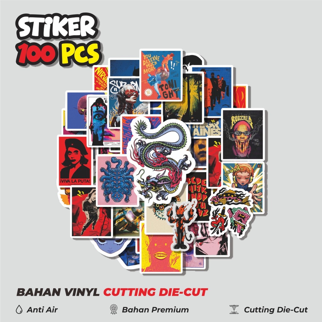 

Terbaru! 50 pcs Stiker Random V7 Dekorasi Lucu Kreatif untuk Notebook, Skateboard, HP
