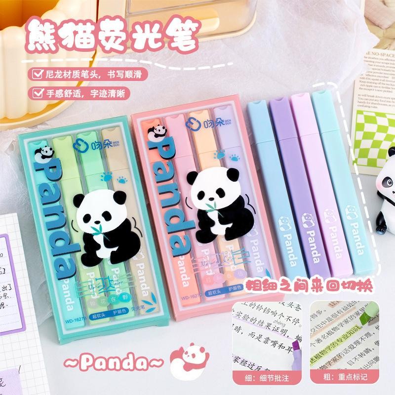 

Highlighter Set PANDA Edition Pastel Colours Isi 4 Pcs/ Pack