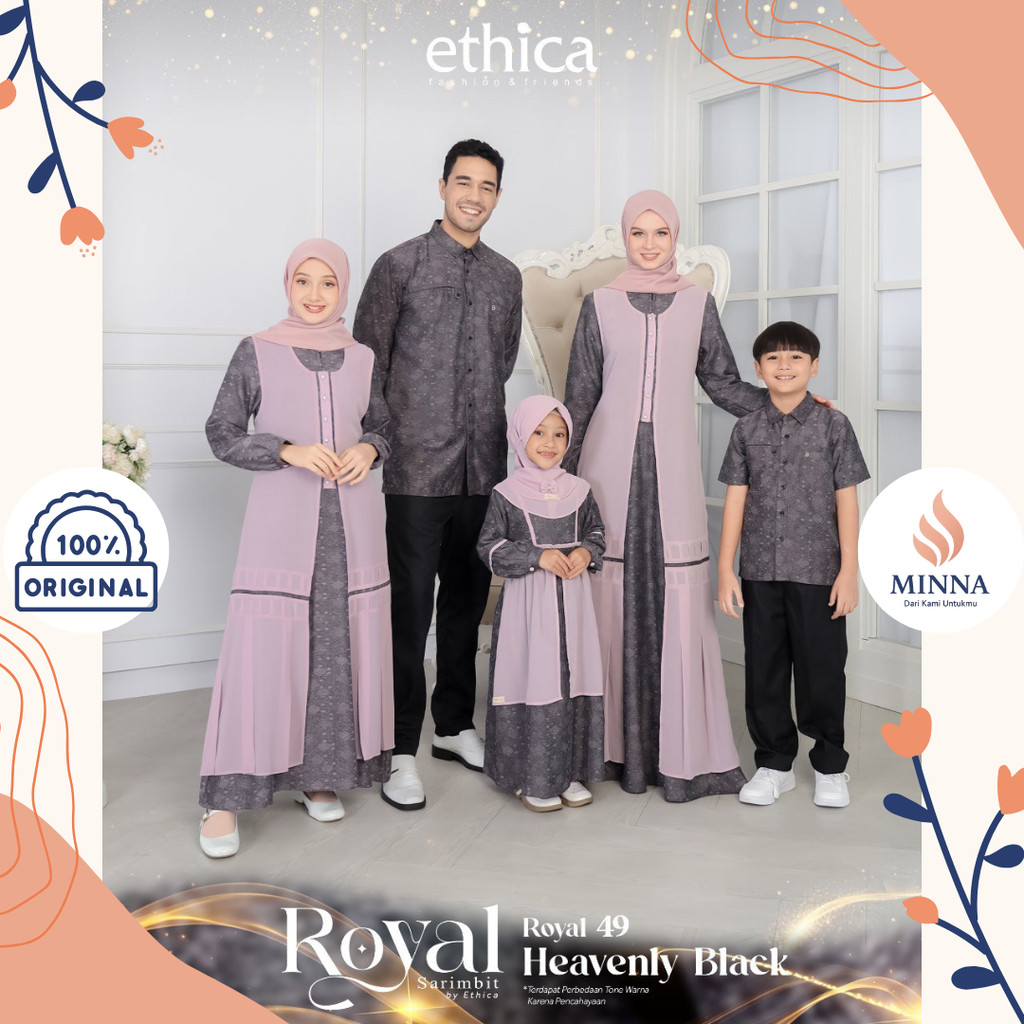 Ethica Sarimbit Keluarga Royal 49 Heavenly Black