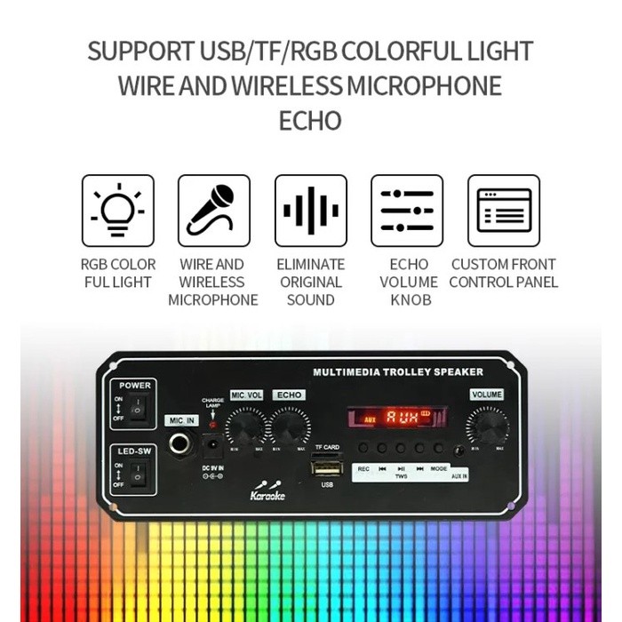 (EP) AMPLI Power Amplifier MP3 Bluetooth Module BOARD 7.4V speaker 8-12 inch
