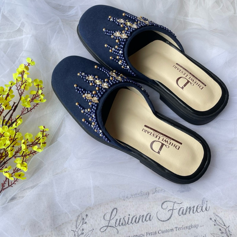 l sepatu selop  pengantin pria bebas custom warna shoes pengantin shoes wedding sendal selop wanita 
