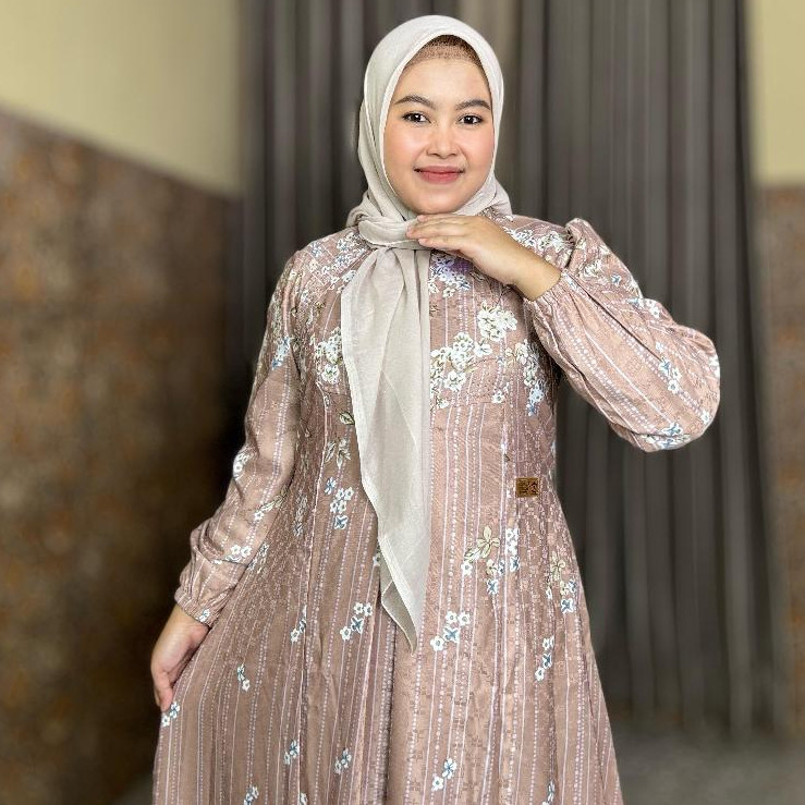 Gamis Amanda Luby Rayon Viscose Jaguar Payet (Free  Pouch, Goodie Bag)