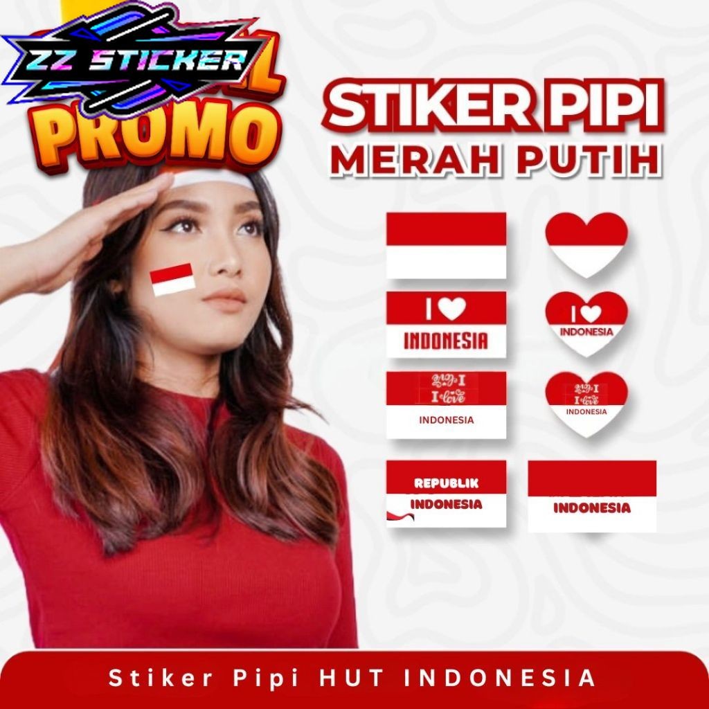 

1 LEMBAR Sticker Bendera Merah Putih Stiker 17 Agustus Dirgahayu Ri Sticker Indonesia Sticker Pipi Indonesia Special Promo I Love Indonesia