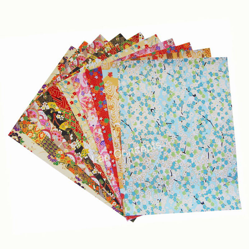 

19X27cm Japanese Origami Paper Washi Paper Yuzen paper Chiyogami Paper for DIY gift crafts scrapbook -50pcs/lot mixed designs