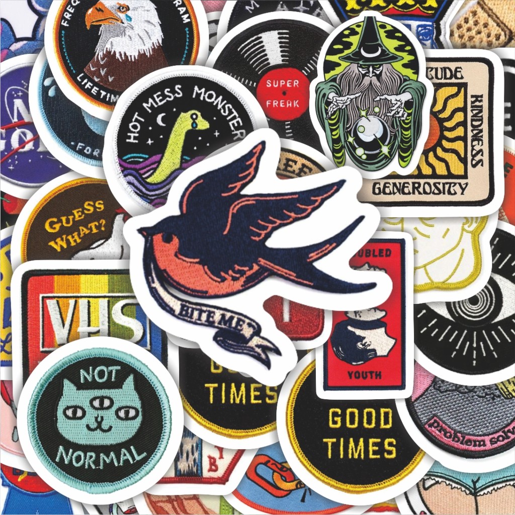 

100PCS Lucu Stiker Patch V21 Stiker Aesthetic Stiker Anti Air Stikers Berperekat Waterproof sticker decal buat Motor Helm Buku Journal Koper Casing HP Laptop Botol Minum Hadiah anak