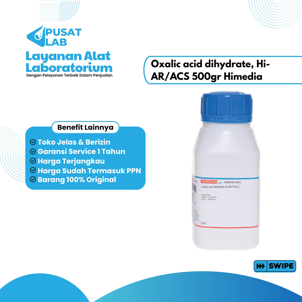 Oxalic acid dihydrate, Hi-AR/ACS 500gr Himedia