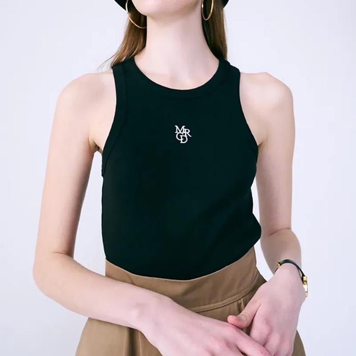 Mardi Tank Racer MRCD Tank Top Black White - One Size LD 64cm