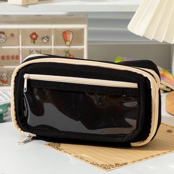 

Sale Tempat Pensil Aesthetic Korea Cute Pensil Case Anak ATK Sekolah Kuliah Kantor Kerja Stationery - Hitam Tbk