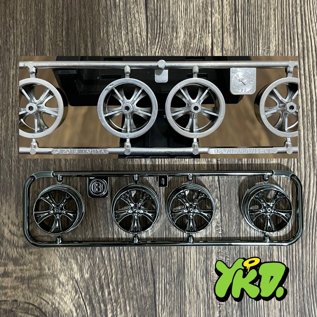 Velg Medium 5 Spoke Silver Plated Original Tamiya