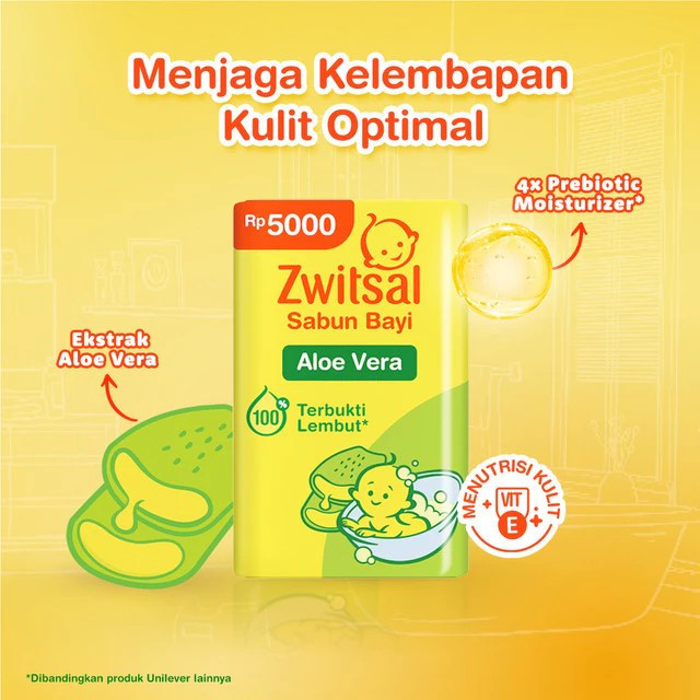 Zwitsal Sabun Bayi 70gr - Sabun Mandi Bayi