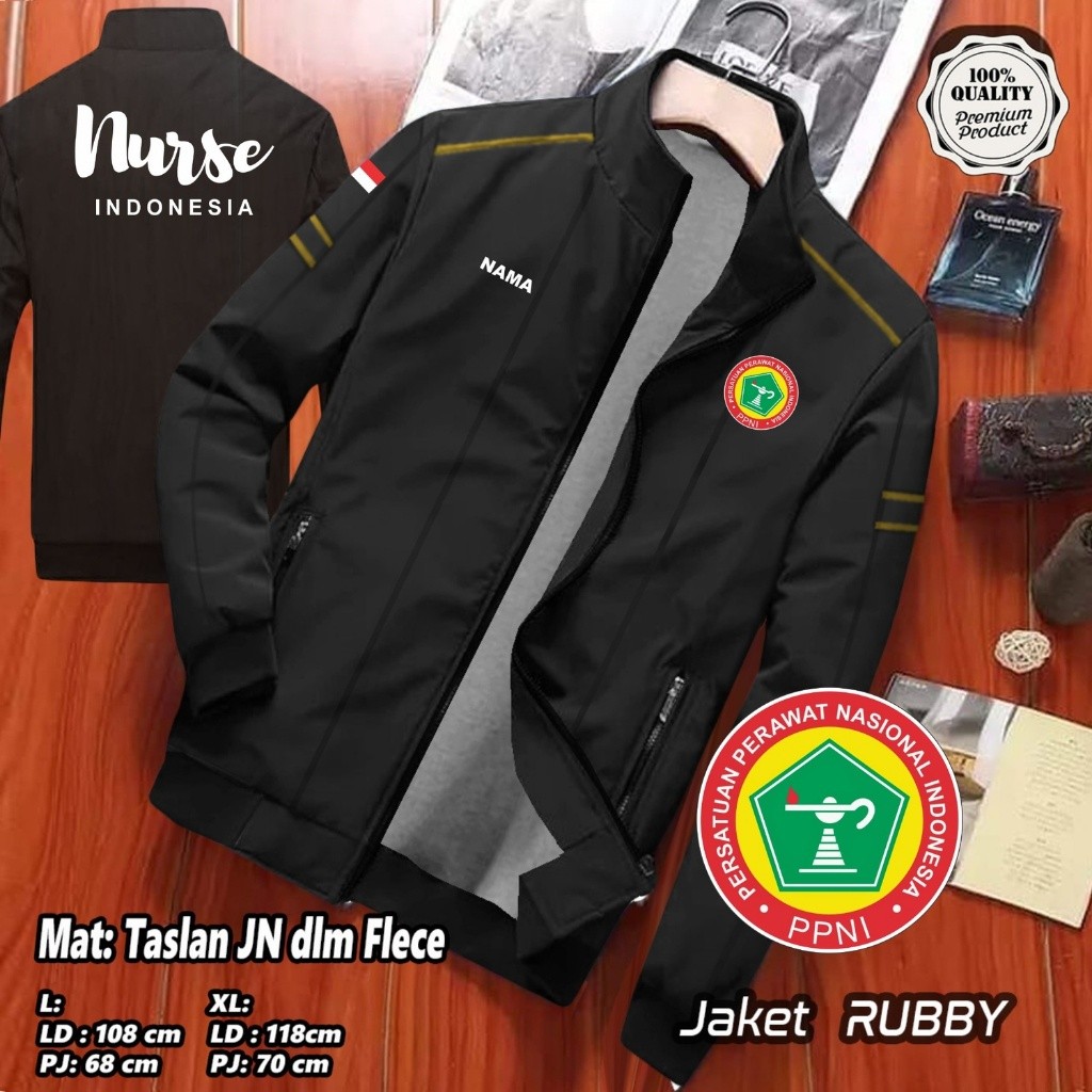 JAKET WINTER RUBBY PERAWAT NASIONAL PPNI TERBARU / JAKET PERAWAT NASIONAL PPNI / RUBBY CUSTOM SABLON