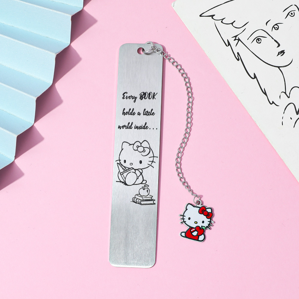 

Cute Hello Kitty Stainless Steel Harp Cute Hello Kitty Pendant For Anime Fans Collections Memorial Party Gifts