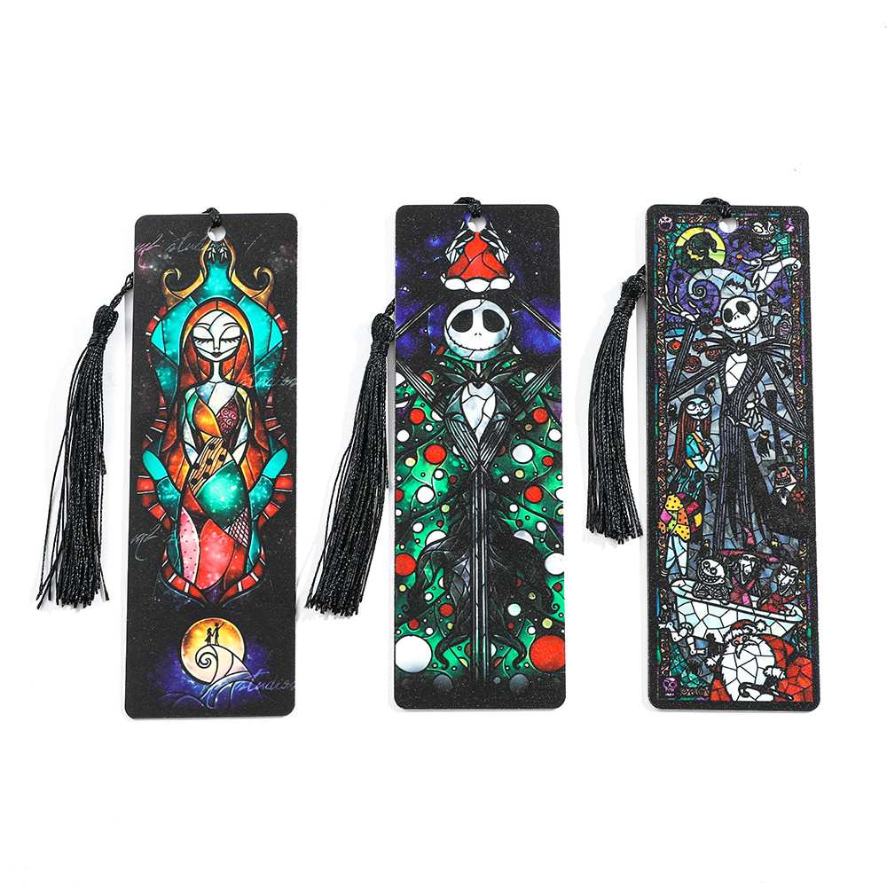 

The Nightmare Before Christm Acrylic Bookmark - With tassel colored bookmark, a reading tag gift for fans of horror movies